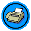 Animated Fax Machine Icon